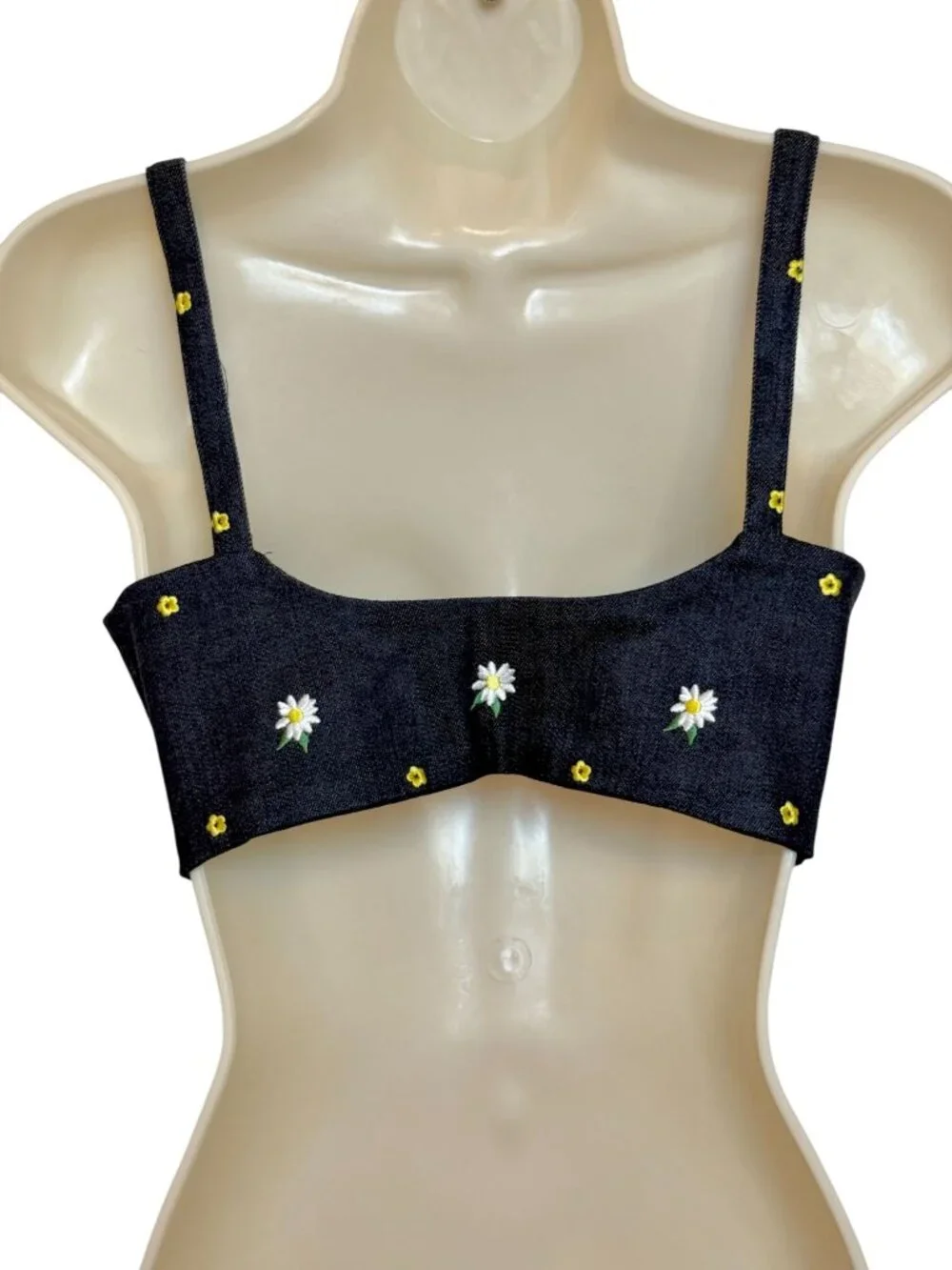 Miaou Dylan Bra Top Embroidered NWOT - Size L - Picture 6 of 8